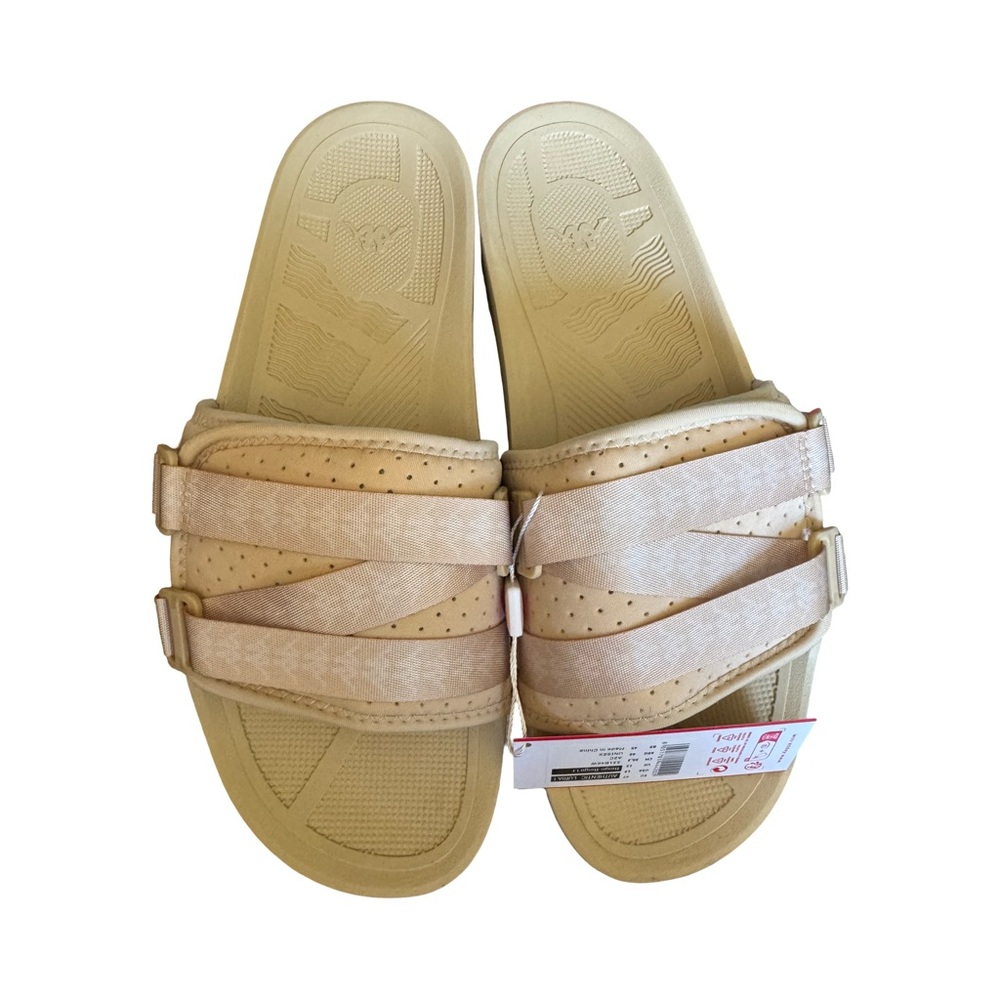 Kappa Slides Mens Size 13 Beige Sandals Casual Comfort Slip On Summer